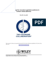 Steroid Therapy For Meconium Aspiration Syndrome in Newborn Infants (Review)