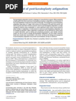 Management of Post-Keratoplasty Astigmatism