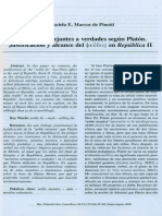 Mentiras Semejantes a Verdades Segun Platon Sobre La Justificacion de La Mentira en Republica (1)