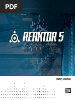 Reaktor Factory Selection Manual English