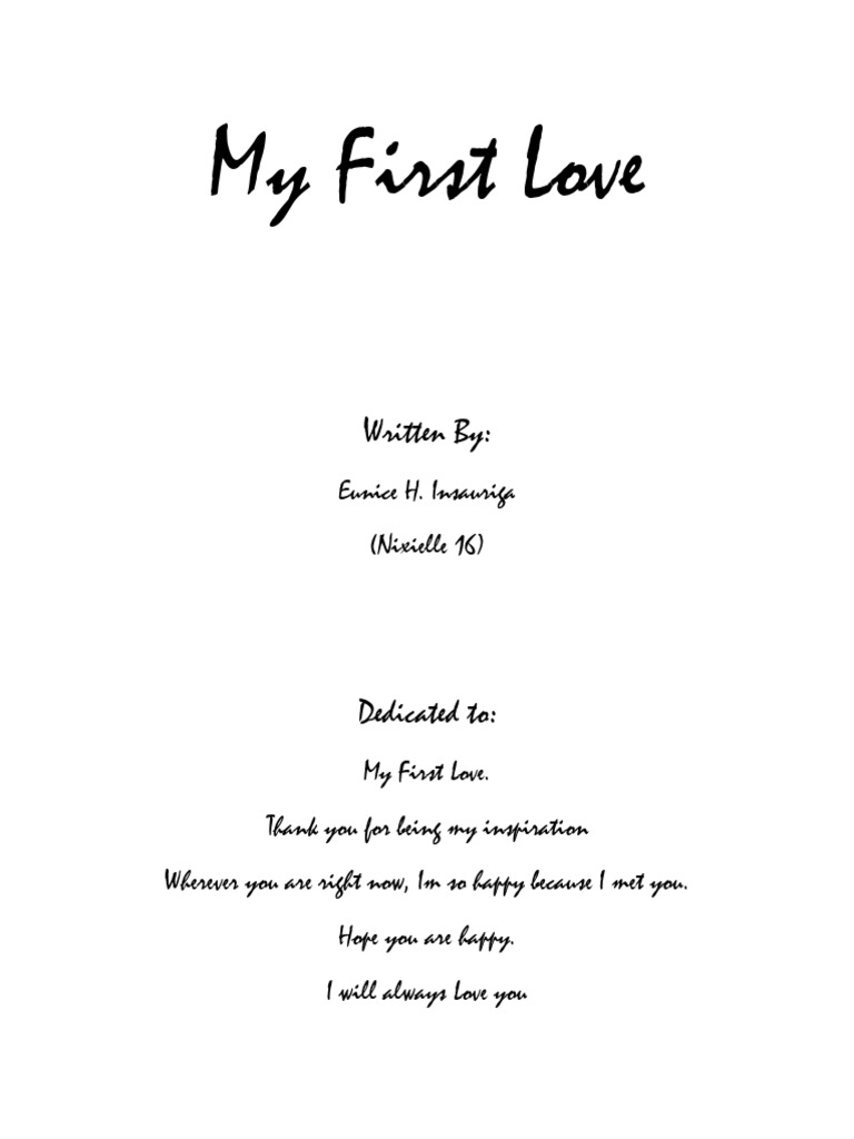 My First Love | PDF