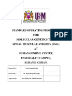 Standard Operating Procedure FOR Molecular Genetics Test Spinal Muscular Atrophy (Sma) AT Human Genome Center, Usm Health Campus, Kubang Kerian