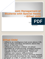 Classroom Management of Gifted Students