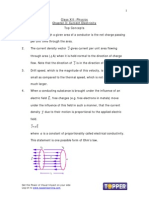 Class XII: Physics Chapter 3: Current Electricity Top Concepts