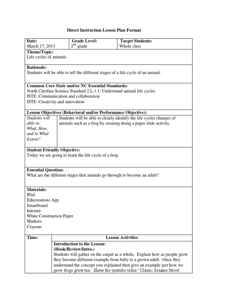 Second grade science overview