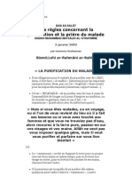 Les Règles Concernant La Purification Et La Prière Du Malade