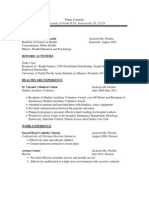 Resume With Unf Address