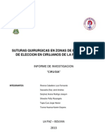 Suturas Quirurgicas en Zonas de Baja Tension de Eleccion en Cirujanos de La Paz