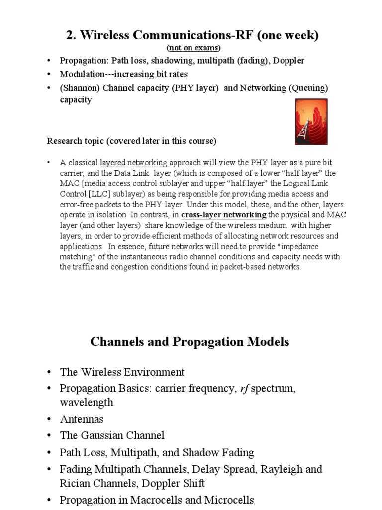 RF Channel Propagation and Shadowing | PDF | Radio Propagation | Radio