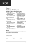 Reaction and Friction Units: Classroom Manual Objectives Shop Manual Objectives