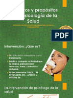 Objetivos y Propósitos de La Atención-Intervención Psicología de La Salud - Abril 2014