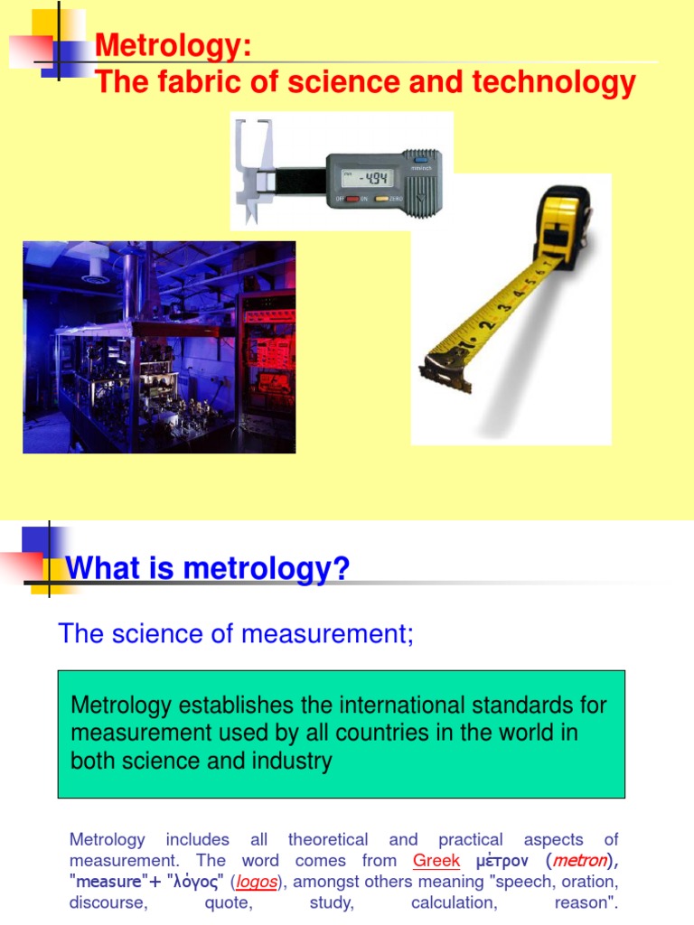 Introduction to Metrology and Measurement | PDF | Measurement | Metrology