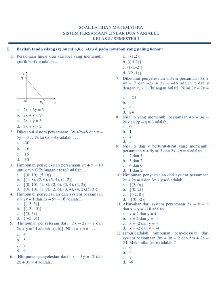Soal Spldv Pdf