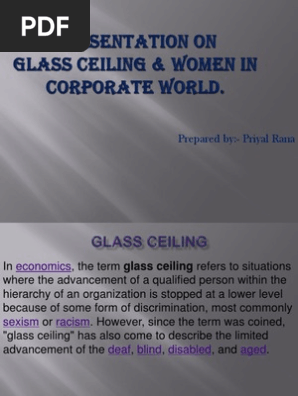 Ppt On Glass Ceiling Sexism Identity Politics