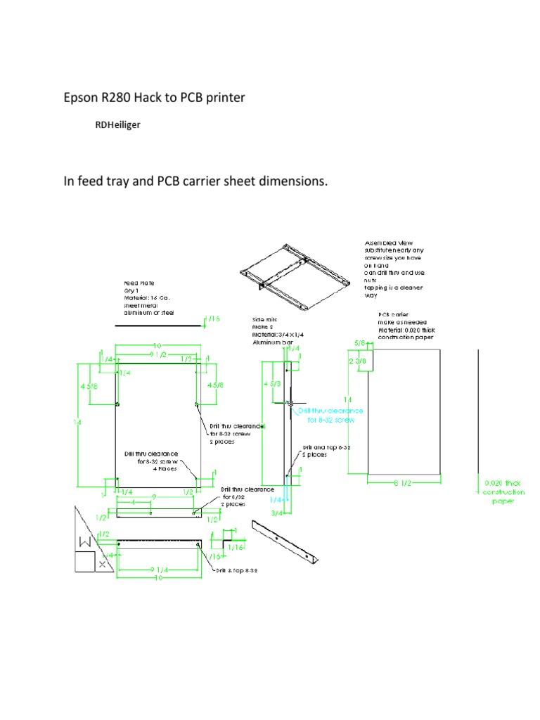 Epson R280 PCB Printer Modification Guide | PDF | Printer (Computing ...