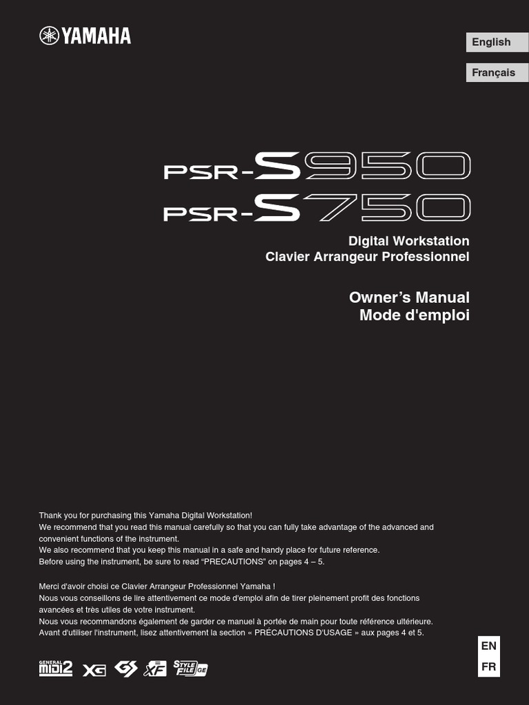 User manual Yamaha PSR 750 - 950 | Electrical Connector | Battery  (Electricity)