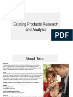 Existing Products Research and Analysis 1
