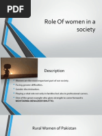 Role of Women in a Society Rabeeha
