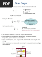 Strain Gages: DR R D D A A