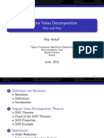 Singular Value Decomposition - Lecture Notes