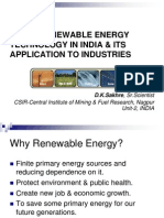 New & Renewable Energy Technology in India & Its Application To Industries