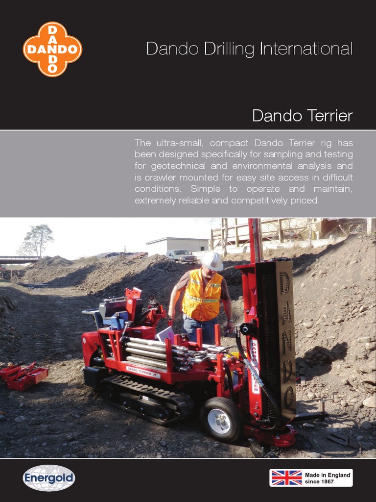 Dando Terrier: Compact Drilling Rig | PDF | Drilling Rig | Geotechnical ...