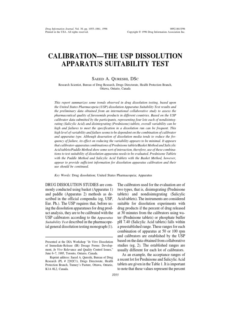 Dissolution Calibration Net PDF Tablet (Pharmacy) Coefficient Of