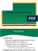 Lecture 1: Definitions & Aims