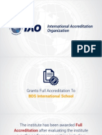 BDS International School granted full accreditation by International Accreditation Organization