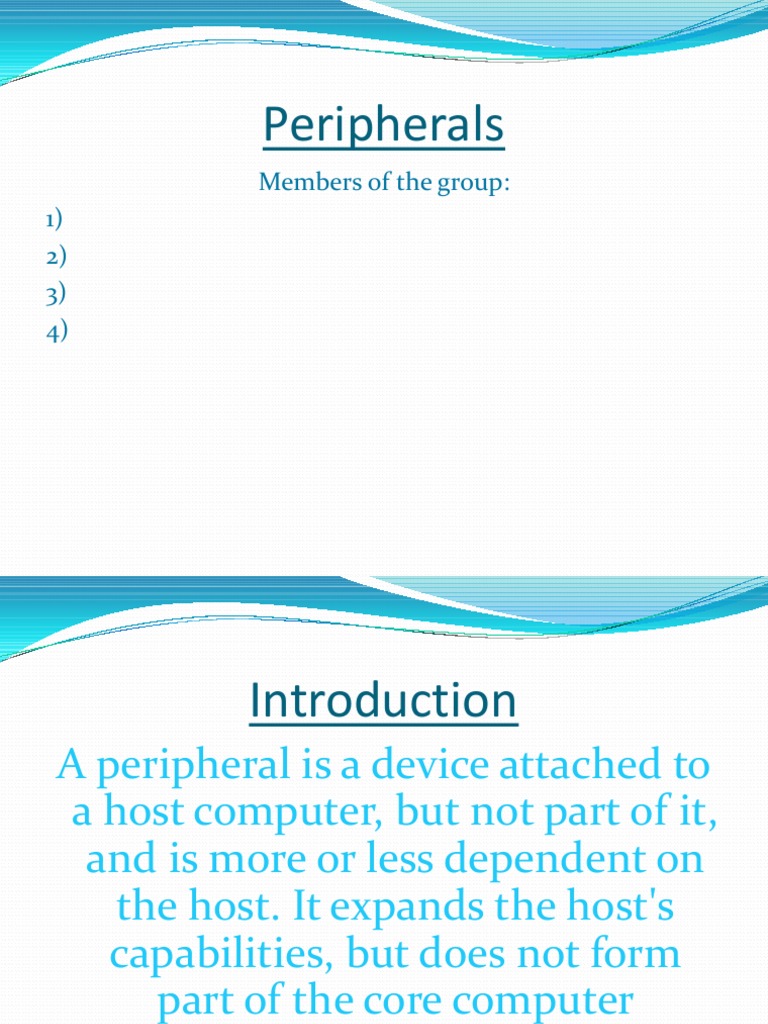 Overview of Computer Peripherals | PDF | Disk Storage | Computer Data ...