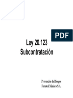 Ley de Subcontratación 20.123