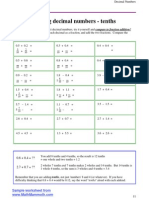 Decimals Adding Tenths