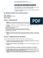 UNAM (SF) Como redactar un informe técnico