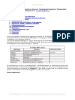 Analisis Administracion Recursos Humanos Empresa A El Ganaderoa