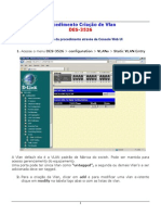 Procedimento Para Criacao de VLAN