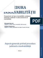 PROCEDURA INSOLVABILITĂȚII - SeminarAvocati - 10.07.2013