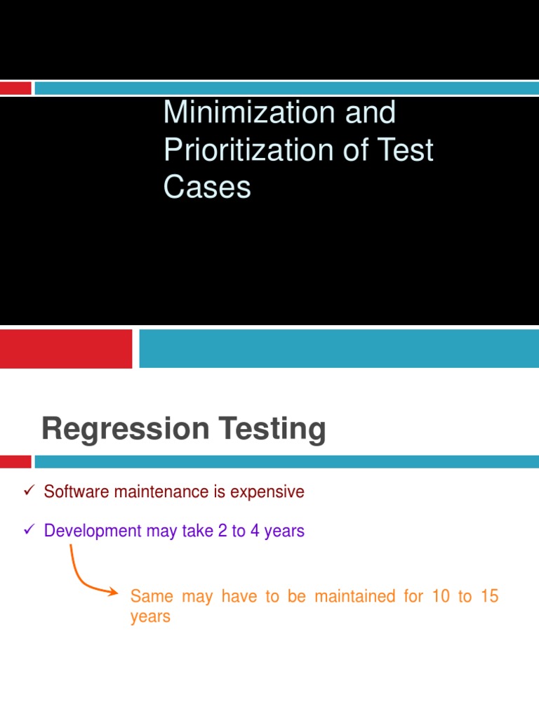 Minimization and Prioritization of Test Cases | PDF | Source Code ...