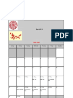 World Cultures - China 2014 Student Calendar Revised