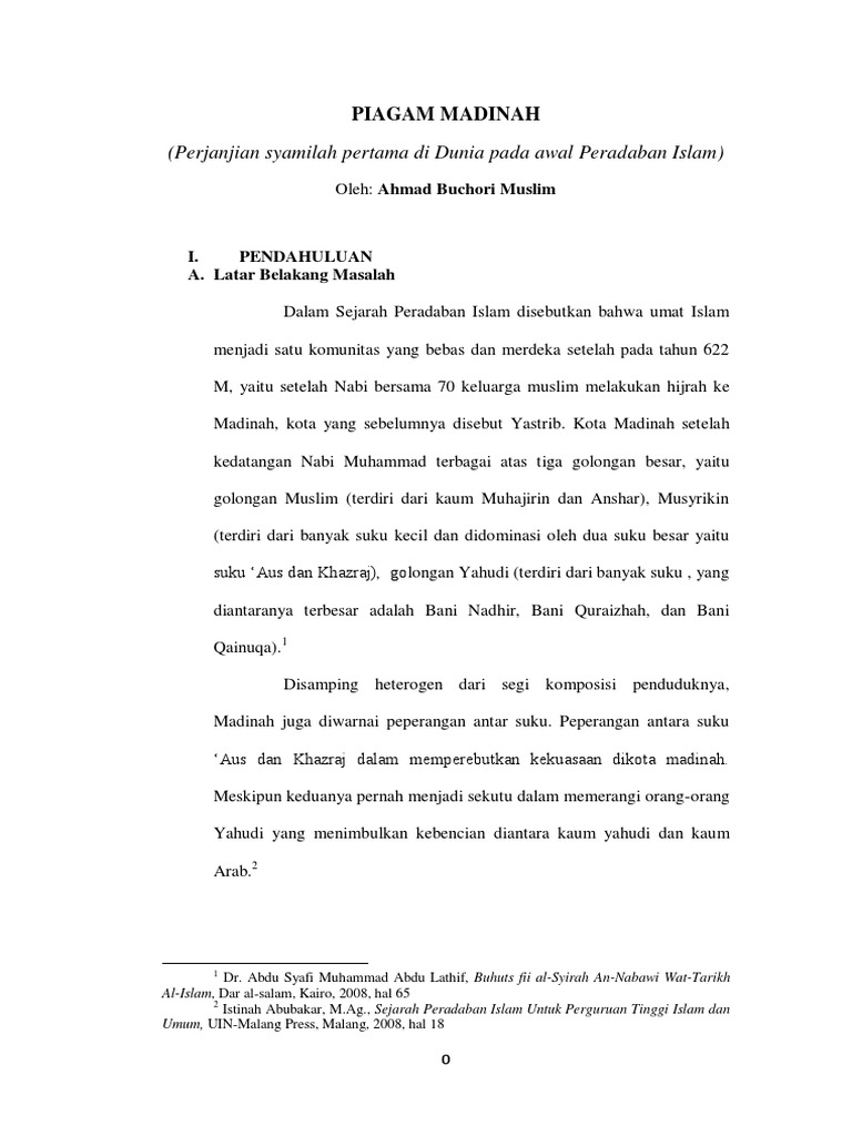 Piagam Madinah Pdf