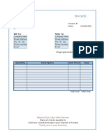 Flexible Invoice (Online Form)