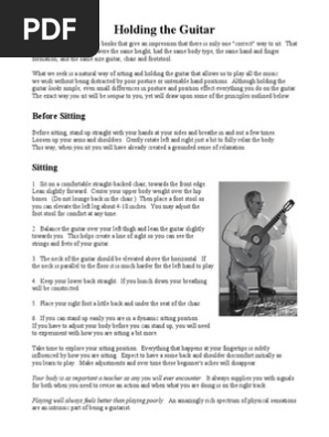 Holding the Guitar