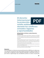 Derecho Internacional y La Proteccion Del Medio Ambiente Durante Los Conflictos Armados