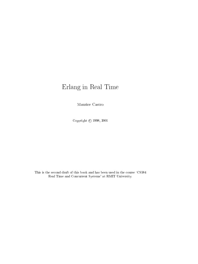 Erlang in Real Time | PDF | Command Line Interface | Data Type