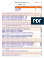 Precos Insumos PR Fev 2014 Com Desoneração