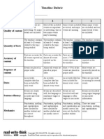 Timeline Rubric