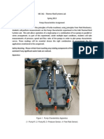 ME 361 Pump Characteristics