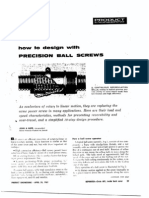 How To Design With Precision Ballscrews