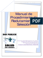 Manual de Procedimiento de Reclutamiento y Selección_MINSA CHILE