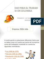 Normatividad Para El Trabajo Seguro en Colombia