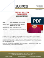 14-04-16 Missing Person - Alicia Coto Laguna Niguel